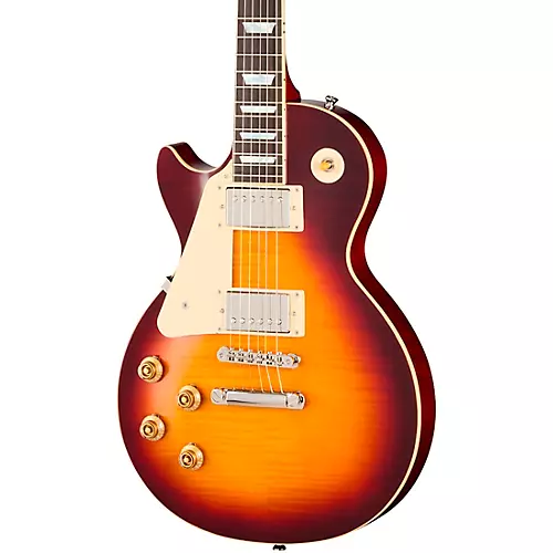 Epiphone 1959 Les Paul Standard Reissue Left-Handed Electric Guitar Deep Cherry Sunburst - musicians--Friend
