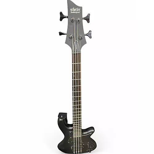 Used Schecter Guitar Research STEALTH 4 MATTE BLACK Electric Bass Guitar MATTE BLACK - musicians--Friend
