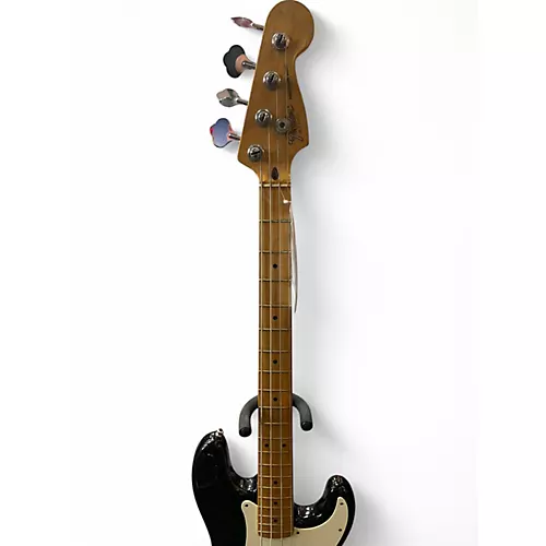 Used 1983 Fender PRECISION BASS Black Electric Bass Guitar Black - musicians--Friend