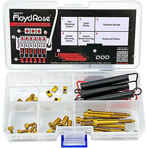 Floyd Rose Stainless Steel Hardware Upgrade Kit Pink - musicians--Friend