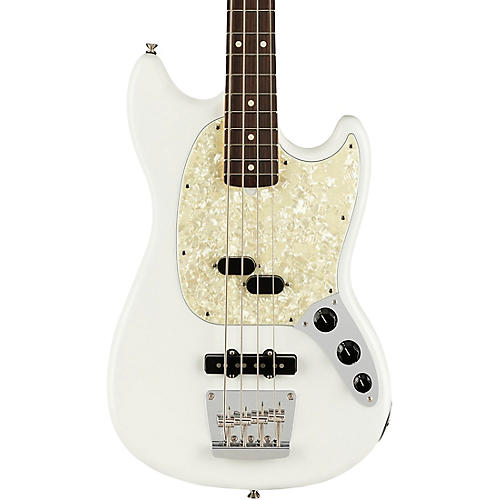 Fender American Performer Mustang Bass Rosewood Fingerboard Satin Seafoam Green - musicians--Friend
