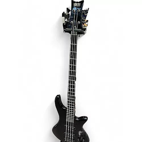Used Schecter Guitar Research Stiletto Studio 4 String Trans Black Electric Bass Guitar Trans Black - musicians--Friend