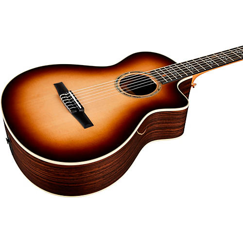Taylor Special Edition 412ce-NR Rosewood Nylon Grand Concert Acoustic-Electric Guitar Shaded Edge Burst - musicians--Friend