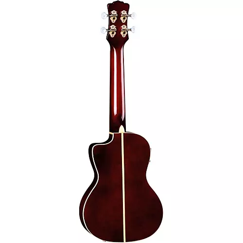 Luna Flora Concert Ukulele Transparent Purple Flame Maple - musicians--Friend