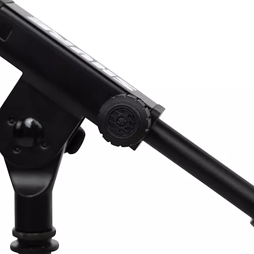 Shure Deluxe Tripod Mic Stand with Telescoping Boom and Pistol Grip One-Handed Clutch Black - musicians--Friend