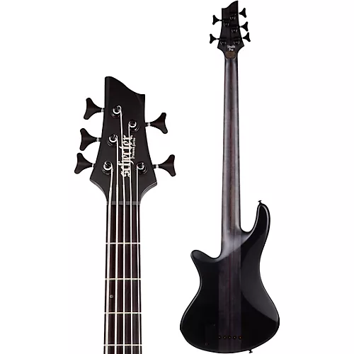 Schecter Guitar Research Stiletto-5 Stealth Pro Satin Black - musicians--Friend