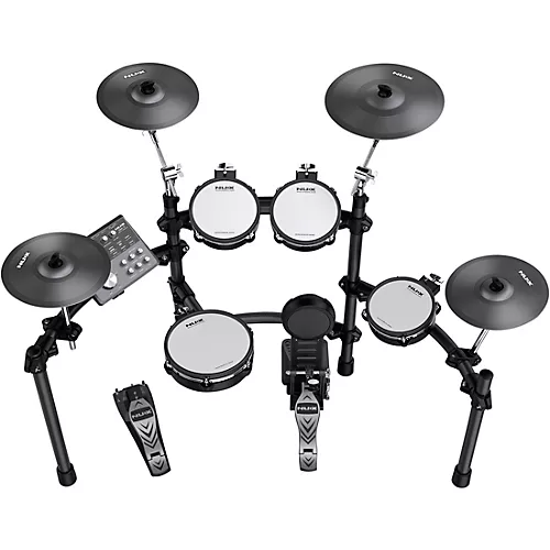 NUX DM-7X All-Remo Mesh-Head Digital Drum Kit Black - musicians--Friend
