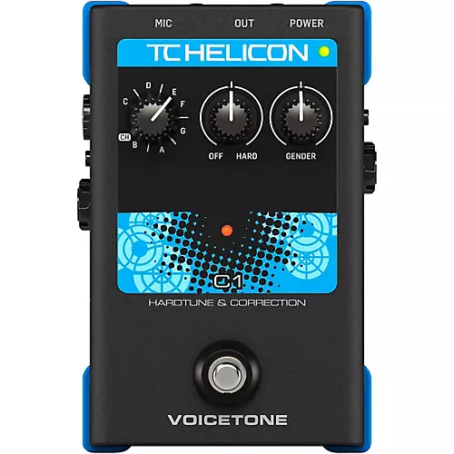 TC Helicon VoiceTone Single C1 HardTune & Correction Effects Pedal - musicians--Friend