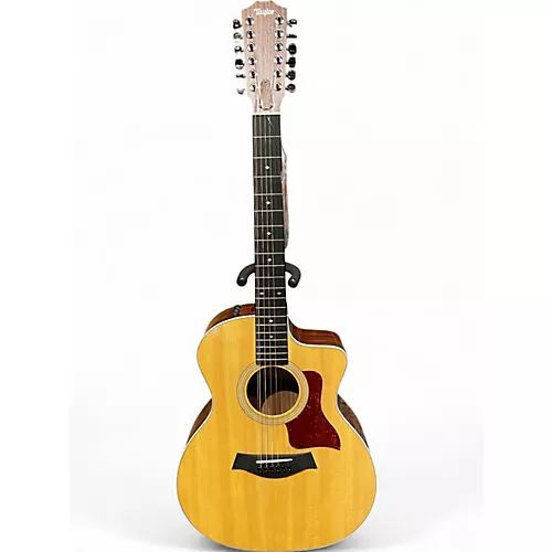 Used Taylor 254CE DLX Natural 12 String Acoustic Electric Guitar Natural - musicians--Friend