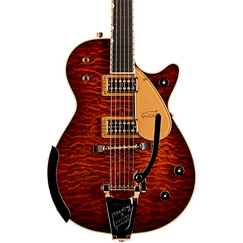 Gretsch Guitars G6134TGQM-59 Limited Edition Quilt Classic Penguin Electric Guitar Forge Glow - musicians--Friend
