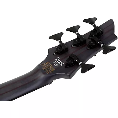Schecter Guitar Research Stiletto-5 Stealth Pro LH Satin Black - musicians--Friend