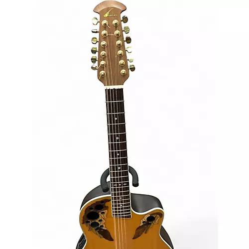 Used Ovation CS245 CELEBRITY DELUXE Natural 12 String Acoustic Electric Guitar Natural - musicians--Friend