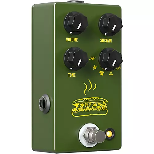 JHS Pedals Muffuletta Distortion/Fuzz Guitar Effects Pedal Army Green - musicians--Friend