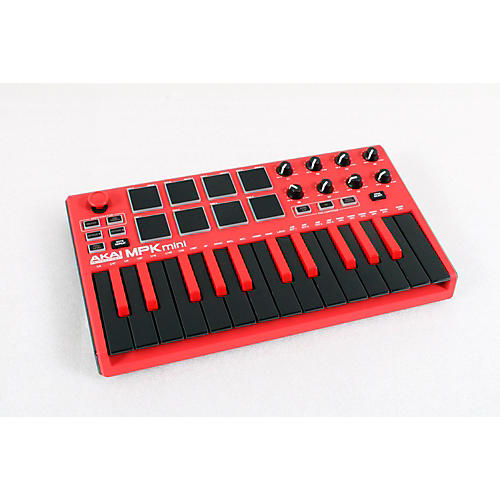 Open-Box Akai Professional MPK mini MKII Controller Limited-Edition Red Condition 3 - Scratch and Dent  194744197833 - musicians--Friend