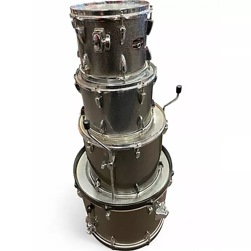 Used TAMA 4 Piece Imperialstar COSMIC SILVER SPARKLE Drum Kit COSMIC SILVER SPARKLE - musicians--Friend