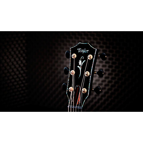 Taylor Custom Sinker Redwood-Black Limba Grand Auditorium Acoustic-Electric Guitar Natural - musicians--Friend