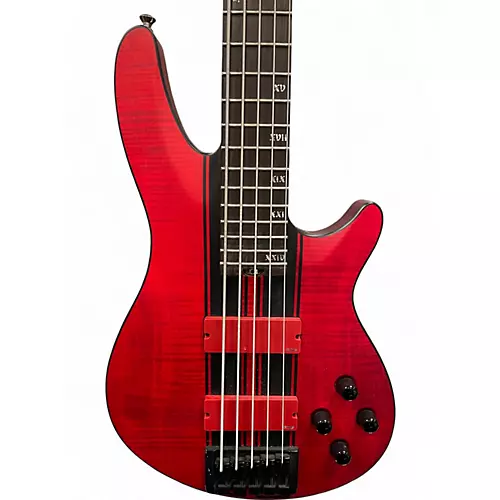 Used Schecter Guitar Research C-5 GT RED Electric Bass Guitar RED - musicians--Friend