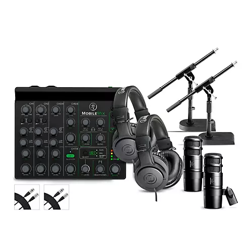 Mackie MobileMix Content Creator Bundle With AT2040 Microphones and ATH-M20X Headphones - musicians--Friend