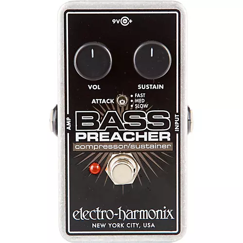 Electro-Harmonix Bass Preacher Compressor/Sustainer Effects Pedal - musicians--Friend