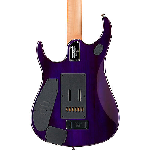 Ernie Ball Music Man JP15 Flamed Maple Top Electric Guitar Transparent Black - musicians--Friend