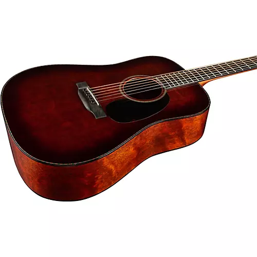 Martin Custom Shop 18 Style All Quilted Mahogany Dreadnought Acoustic Guitar Toasted Burst - musicians--Friend