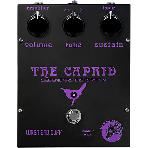 Wren And Cuff Caprid Special Distortion Effects Pedal Black and Violet - musicians--Friend