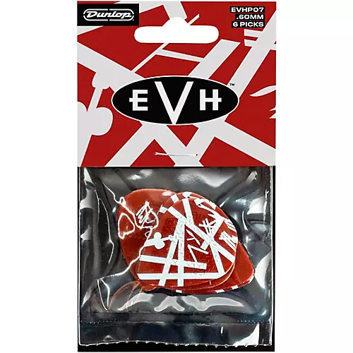 Dunlop EVH SHARK GUITAR MAX-GRIP PICKS .60 mm 24 Pack - musicians--Friend