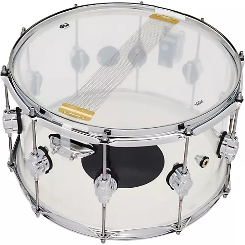 DW Design Series Acrylic Snare Drum With Chrome Hardware 14 x 6 in. Clear - musicians--Friend