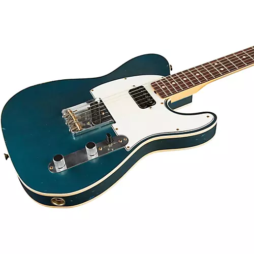 Fender Custom Shop 1963 Telecaster Custom Journeyman Relic Electric Guitar Masterbuilt by Paul Waller Aged Firemist Gold - musicians--Friend