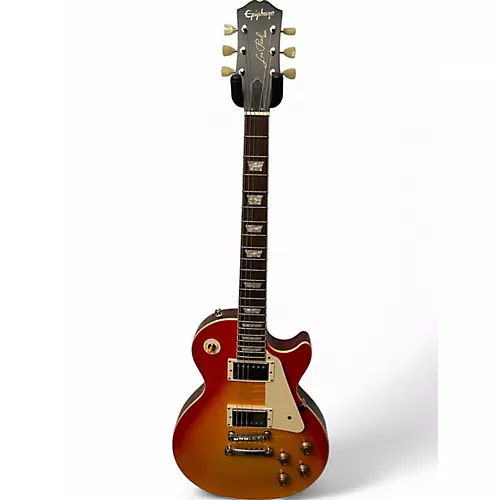 Used Epiphone 1959 Reissue Les Paul Standard Cherry Sunburst Solid Body Electric Guitar Cherry Sunburst - musicians--Friend