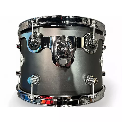 Used DW 14in Design Series 9X14 Mounted Tom Black Satin Drum Black Satin 33 - musicians--Friend