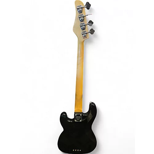 Used Schecter Guitar Research p4 Black Electric Bass Guitar Black - musicians--Friend