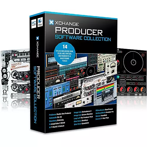 XCHANGE Producer Software Collection With PreSonus, Cakewalk, IK Multimedia, Image-Line, Loop Loft, Ohm Force and Sonnox - musicians--Friend