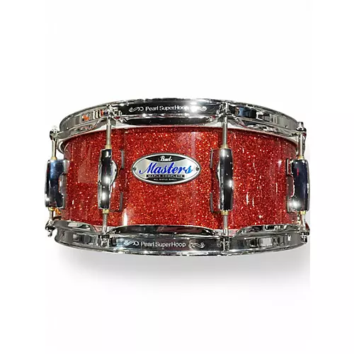 Used Pearl 5 Piece MASTERS MAPLE COMPLETE BURNT COPPER Drum Kit BURNT COPPER - musicians--Friend