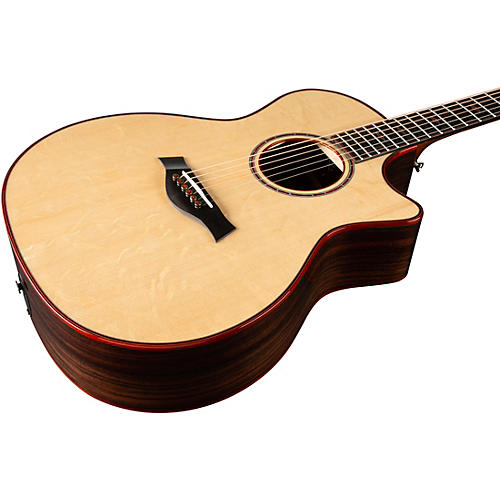 Taylor Custom Bearclaw Sitka Spruce-East Indian Rosewood Grand Auditorium Acoustic-Electric Guitar Natural - musicians--Friend