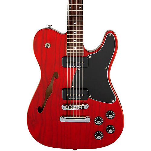 Fender Jim Adkins JA-90 Telecaster Thinline Electric Guitar Arctic White - musicians--Friend