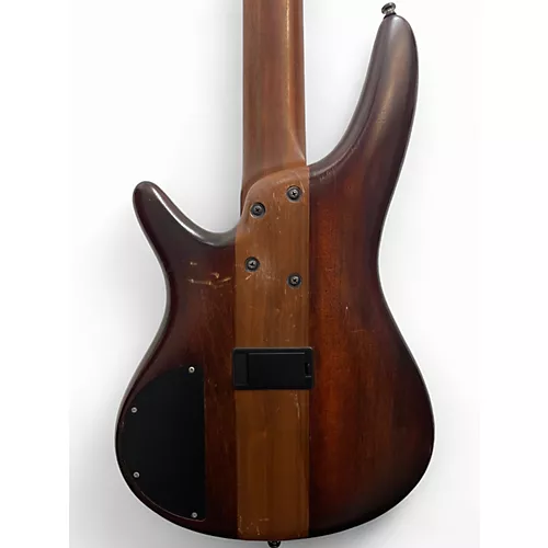 Used 2018 Ibanez SR875-BFT BROWN TOPAZ Electric Bass Guitar BROWN TOPAZ - musicians--Friend