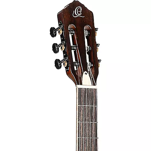Ortega TourPlayer Deluxe Left-Handed Nylon-String Acoustic-Electric Guitar Tobacco Burst - musicians--Friend