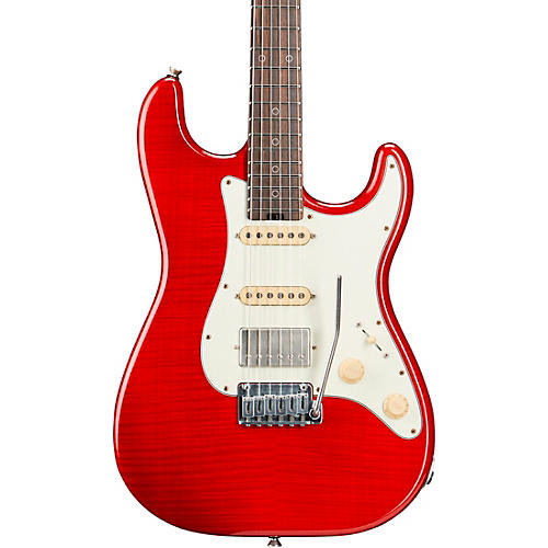 Schecter Guitar Research Custom Shop Nick Johnston USA Signature Flame Top Nitro Electric Guitar Atomic Fire - musicians--Friend