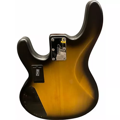 Used Sterling by Music Man RAY34 HH SPALTED MAPLE SATIN NATURAL BURST Electric Bass Guitar SATIN NATURAL BURST - musicians--Friend