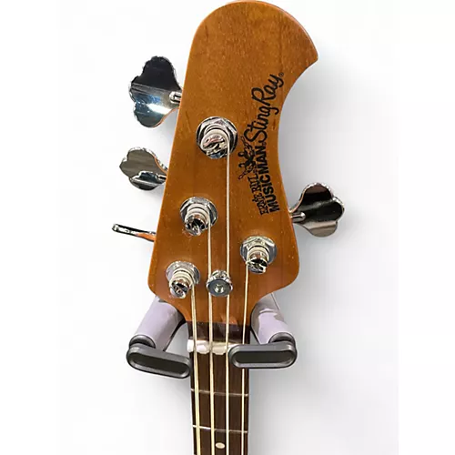 Used Ernie Ball Music Man Stingray HH 4 String BURNT ENDS Electric Bass Guitar BURNT ENDS - musicians--Friend