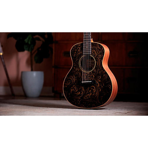 Taylor GS Mini-e Special-Edition Acoustic-Electric Guitar Paisley Burst - musicians--Friend