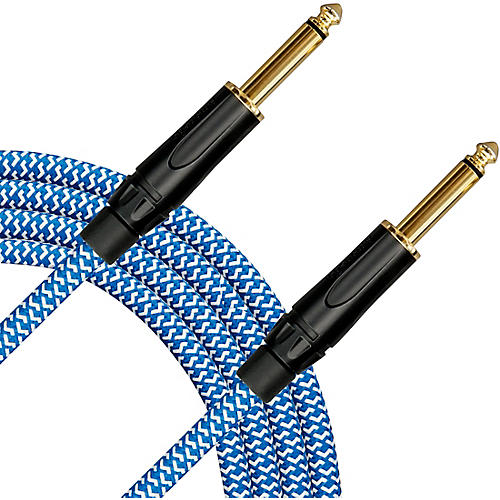 Livewire Signature Guitar Cable Straight/Straight Blue and White 20 ft. - musicians--Friend