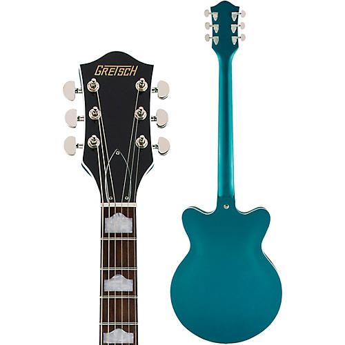 Gretsch Guitars G2657T Streamliner Center Block Jr. Double-Cut With Bigsby Electric Guitar Ocean Turquoise - musicians--Friend