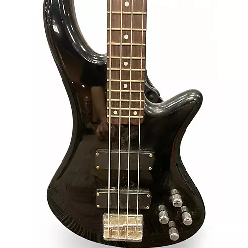 Used Schecter Guitar Research DELUXE 4 Black Electric Bass Guitar Black - musicians--Friend