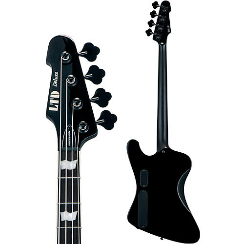ESP Phoenix-1004 Electric Bass Black Black Pickguard - musicians--Friend