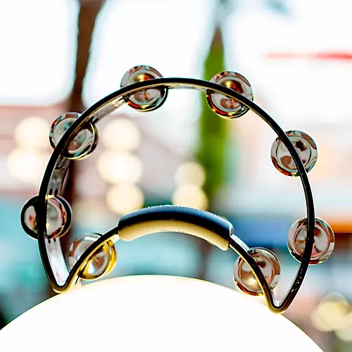 Rhythm Tech Ergonomic Tambourine Black - musicians--Friend