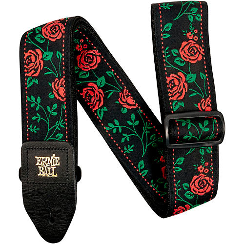 Ernie Ball Jacquard Polypro Guitar Strap Vanilla Rose - musicians--Friend