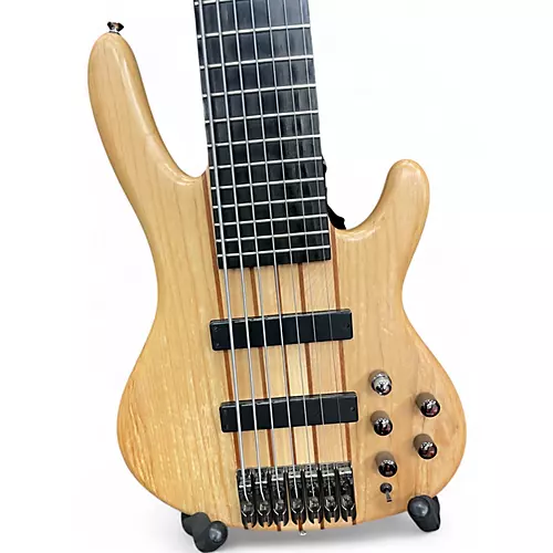 Used Raven West RWG 7 STRING NATURAL MAHOGANY Electric Bass Guitar NATURAL MAHOGANY - musicians--Friend