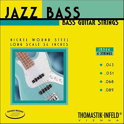 Thomastik JR344 Scale Roundwound 4-String Jazz Bass Strings - musicians--Friend